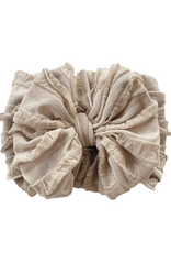 rockin royalty Champagne Ruffled Headband