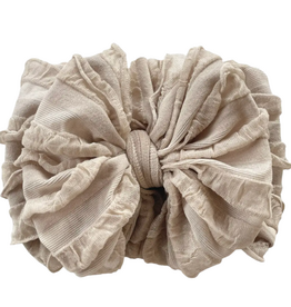 rockin royalty Champagne Ruffled Headband