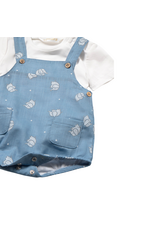 Waves Elephant Romper and Tshirt Set