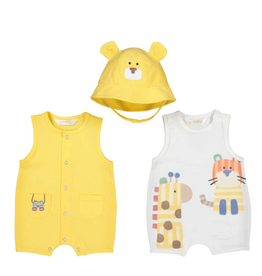 Yellow Onesies Set with Hat