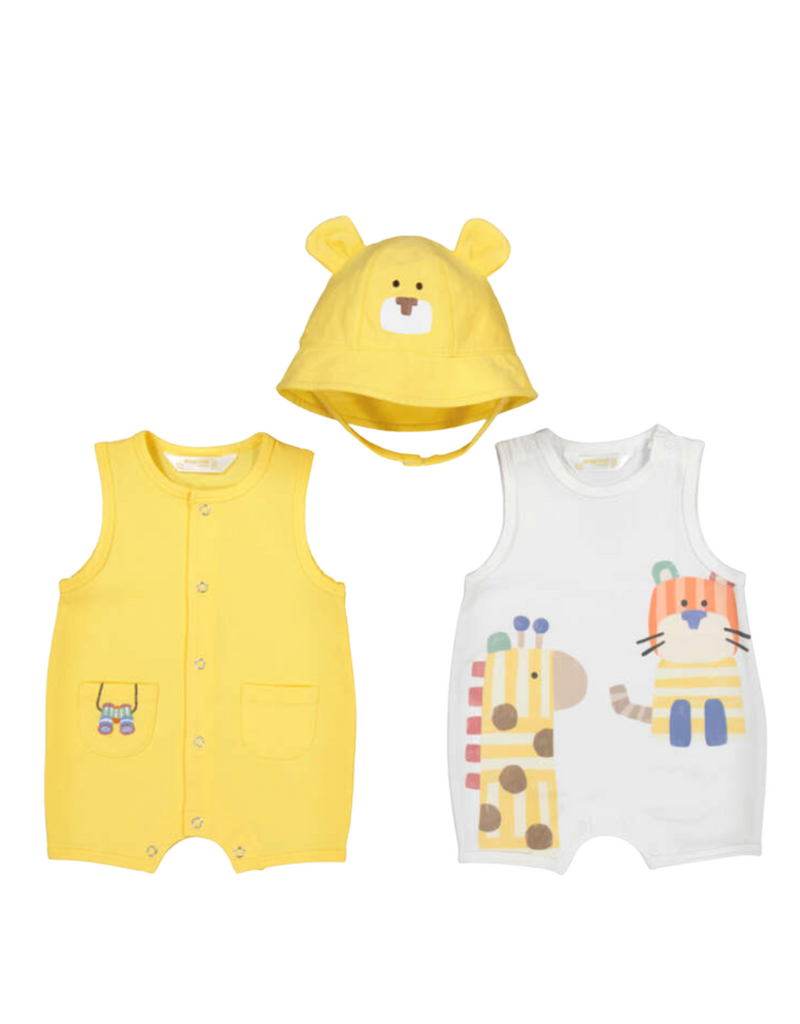 Yellow Onesies Set with Hat