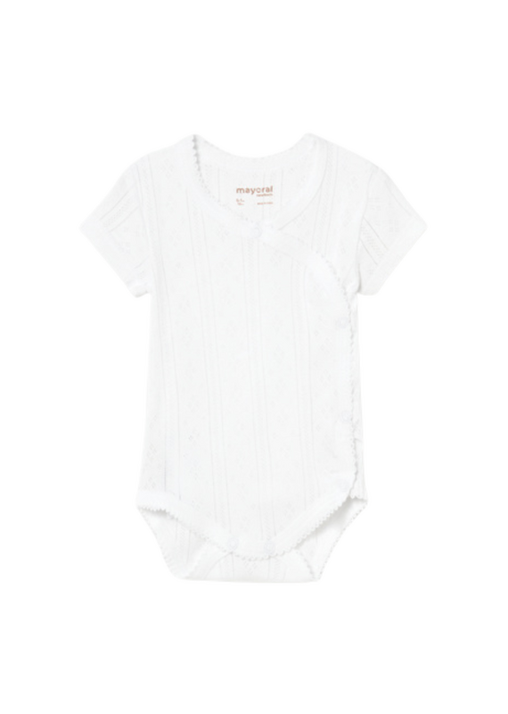 White Short Sleeve Onesie