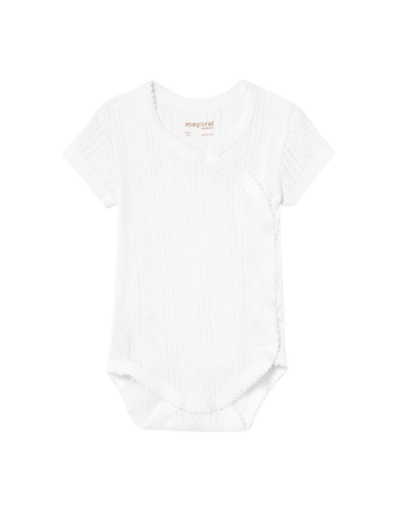 White Short Sleeve Onesie