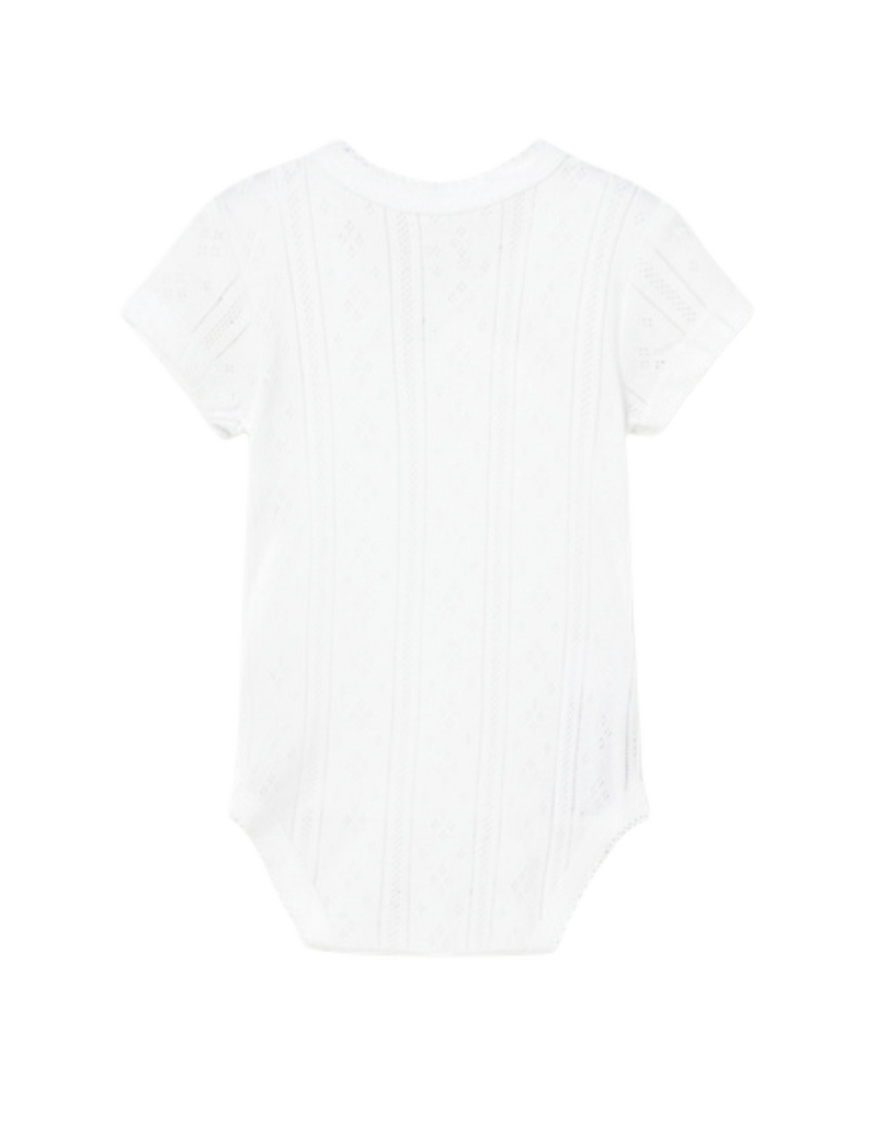 White Short Sleeve Onesie