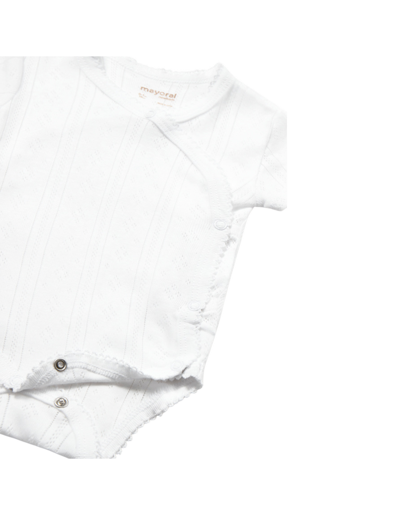 White Short Sleeve Onesie