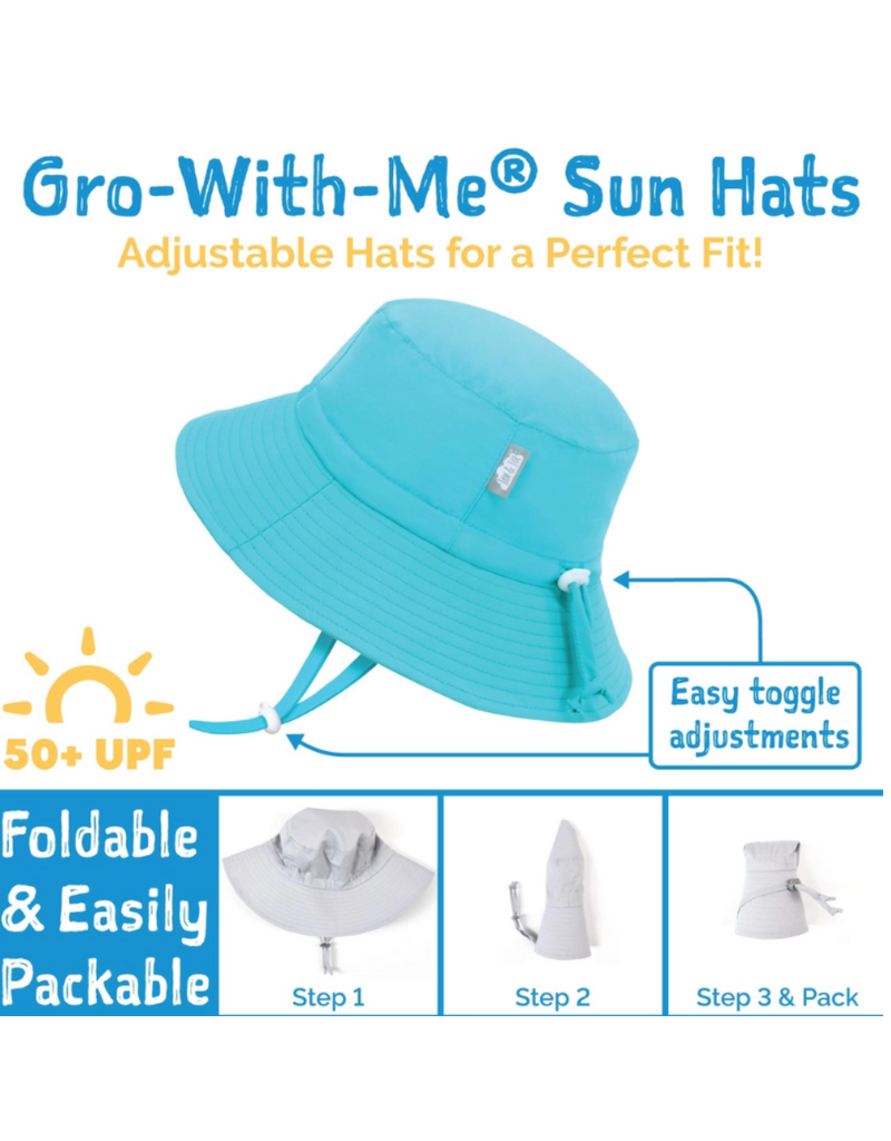 Jan & Jul Light Blue Cotton Floppy Sun Hat