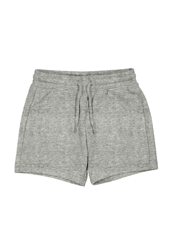 Heather Gray Basic Fleece Shorts