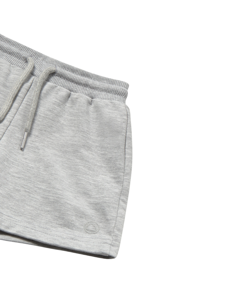 Heather Gray Basic Fleece Shorts