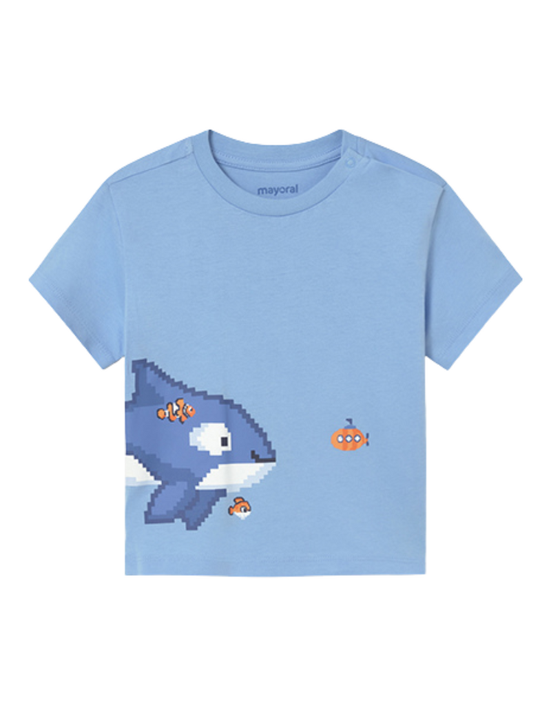 Sky Blue Shark T-shirt
