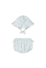 Lagoon Diaper Cover and Hat Set
