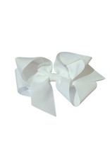 Bows Arts White Big (5in)  Grosgrain Bow