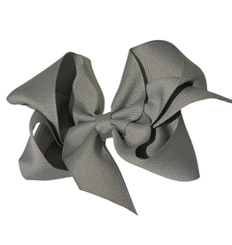 Bows Arts Grey Big (5in) Grosgrain Bow