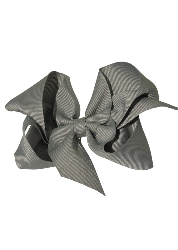 Bows Arts Grey Big (5in) Grosgrain Bow