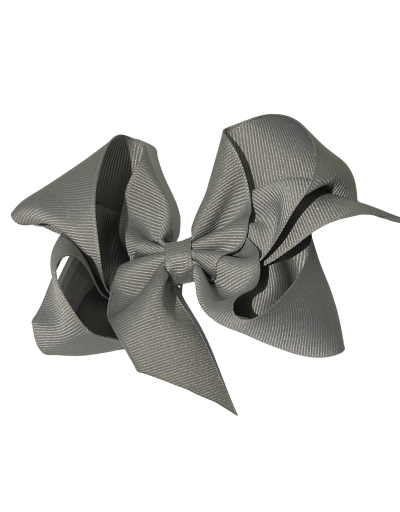 Bows Arts Grey Big (5in) Grosgrain Bow