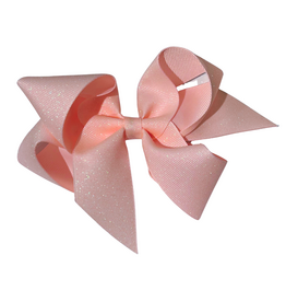 Bows Arts Light Pink Big (5in) Diamond Dust Grosgrain