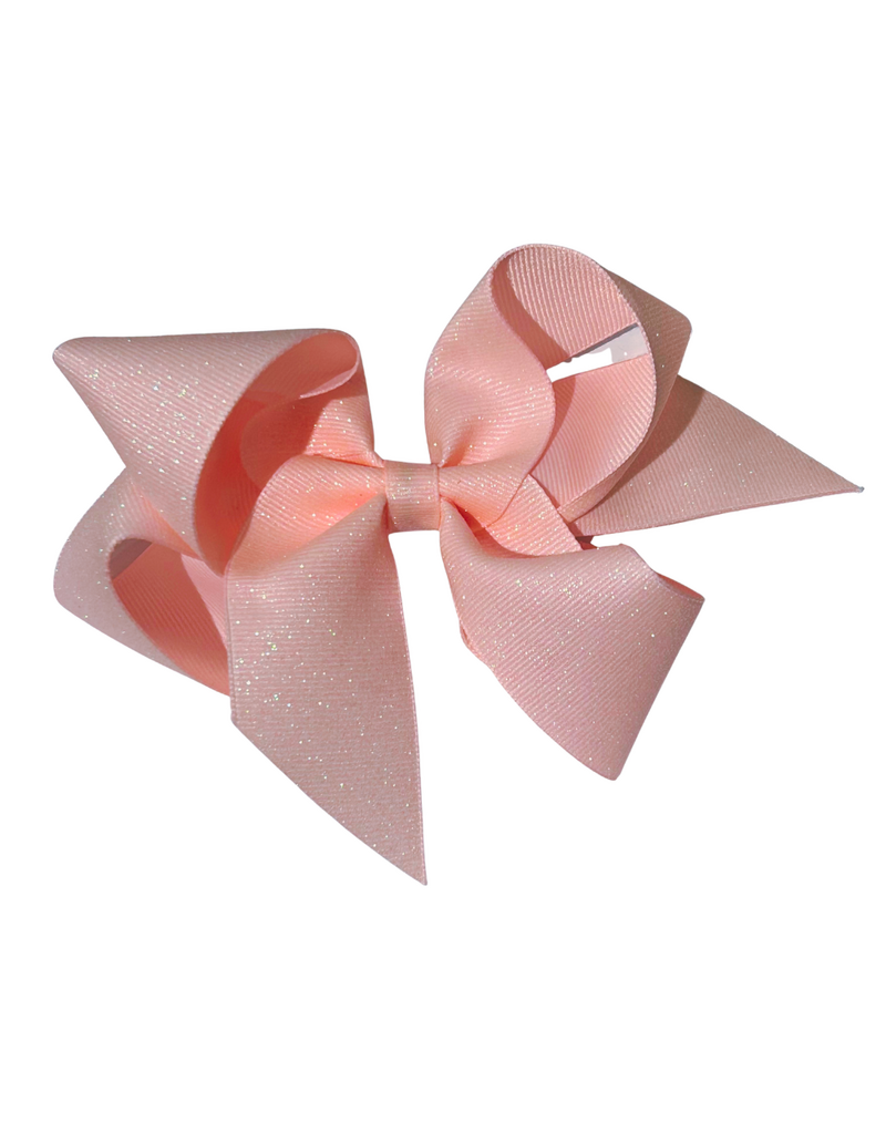 Bows Arts Light Pink Big (5in) Diamond Dust Grosgrain