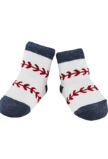 MudPie Baseball Socks 0-12m