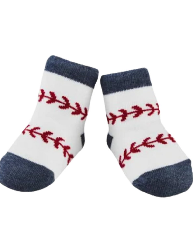 MudPie Baseball Socks 0-12m