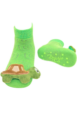 Green Turtle Rattle Socks 0-12m
