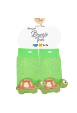 Green Turtle Rattle Socks 0-12m