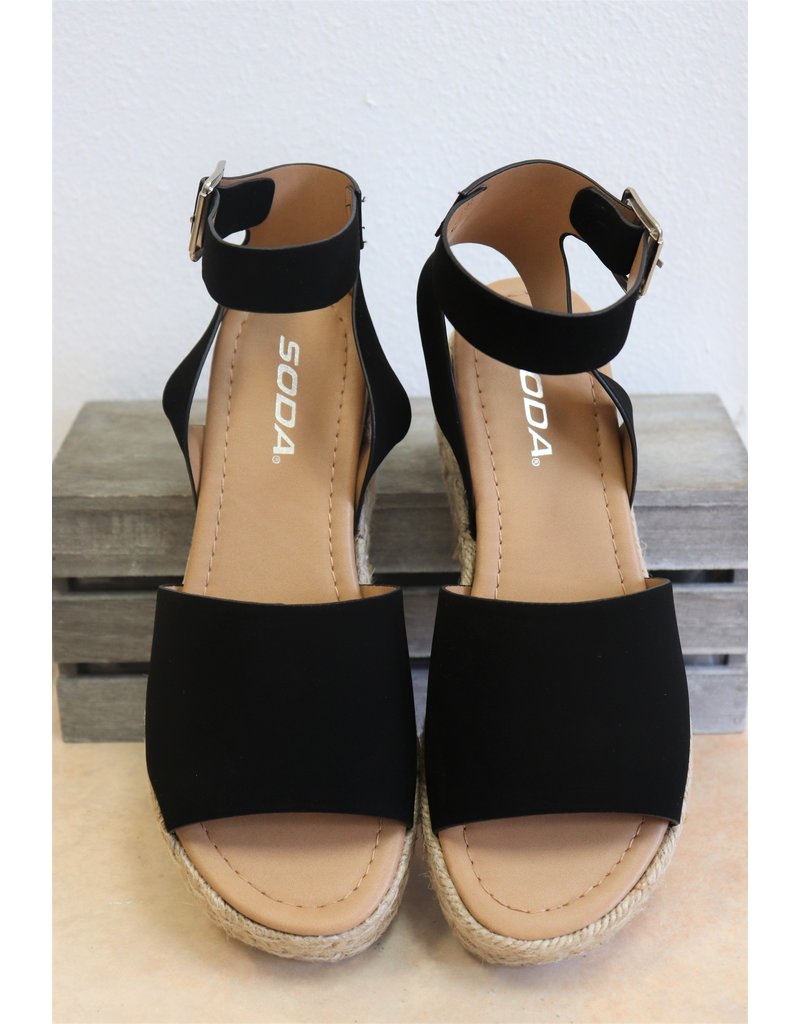 black espadrille sandal