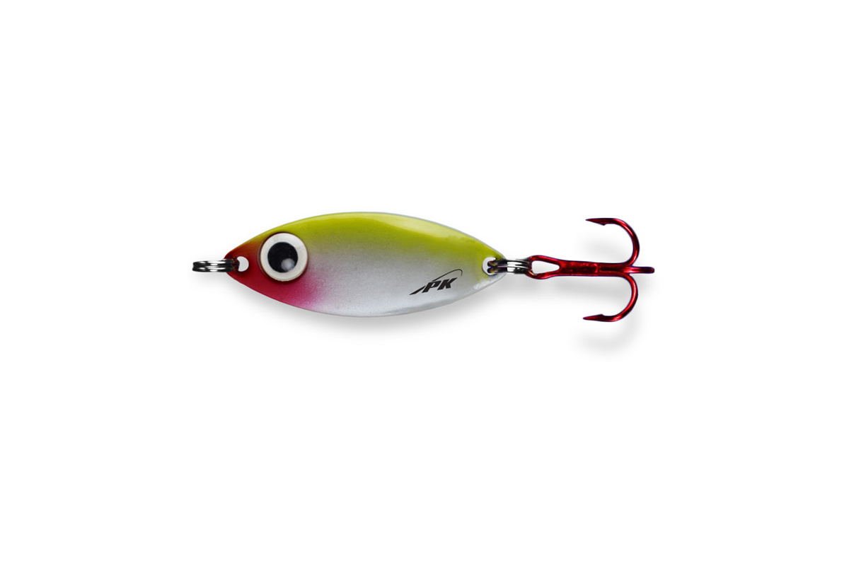 Pk Lures Rattling Spoon Crawdad Glow; 1/4 oz.