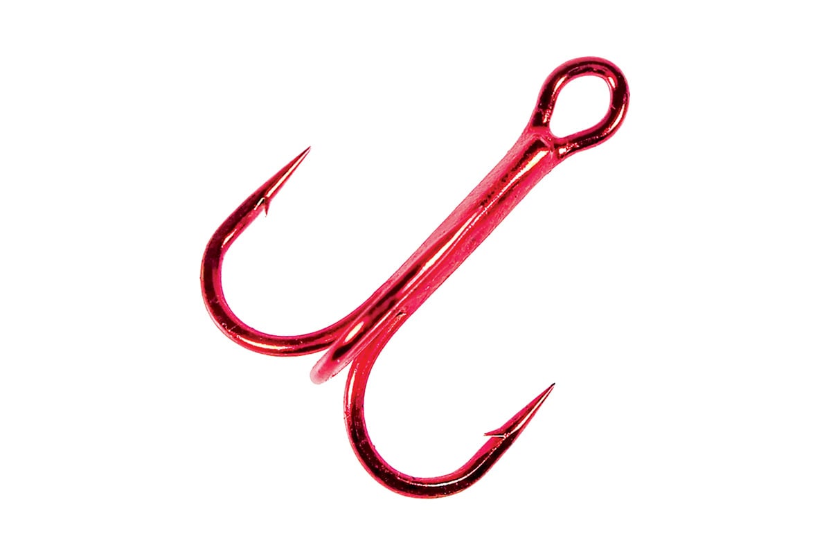 Eagle Claw 673H-18 Snelled Treble Hook Size 18 18 Curved/Straight 