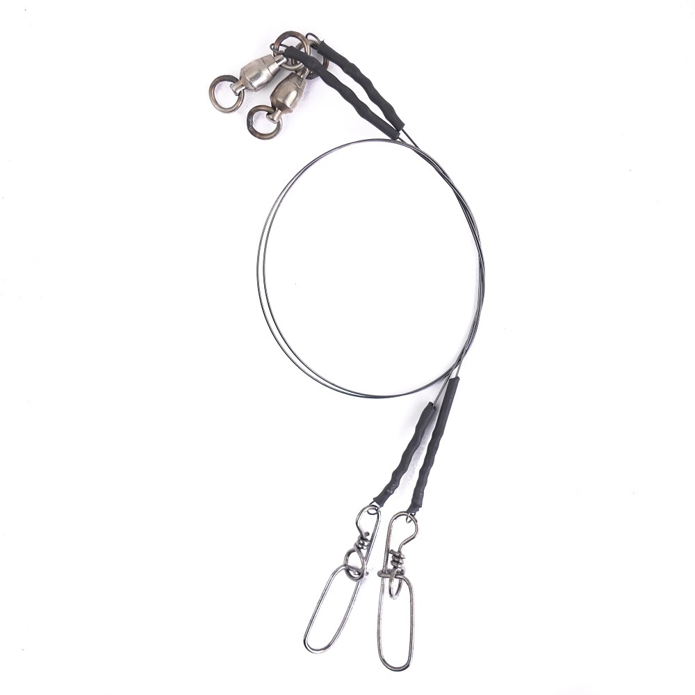 Mustad Single Strand Titanium Casting Leaders With Stay-Lok Snap