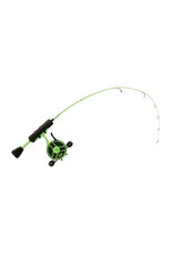 13 FISHING - Radioactive Pickle Ice Combo - 27 L (Light) - FF Ghost +  Tickle Stick (Locking Reel Seat - Left Hand Retrieve - RP2-27L-LH