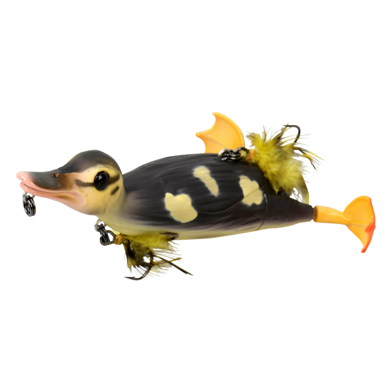 Lifelike Duck Fishing Bait,Lifelike 3D Ducks Soft Rubber Duck Fishing Lure  Duck Artificial Bait Extended Durability 