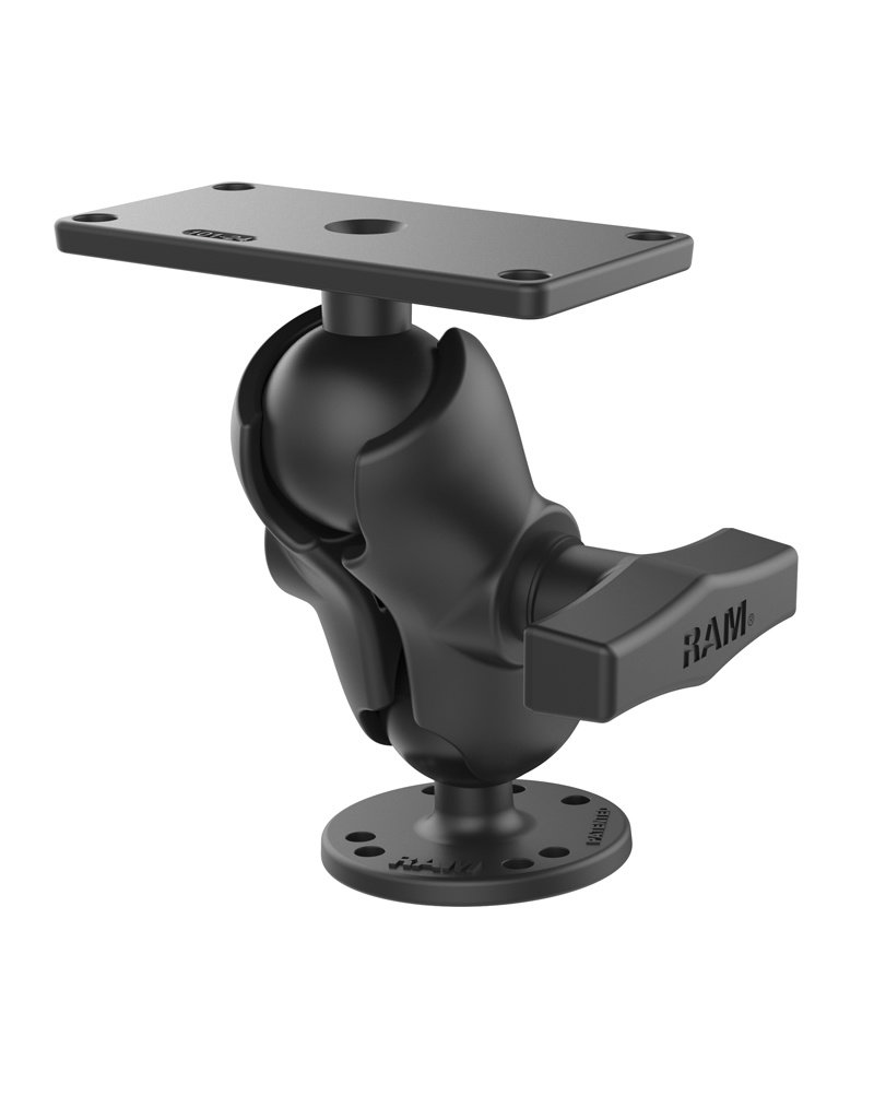 Ram Drill-Down Double 2.5in Ball Mount for Humminbird Helix 7