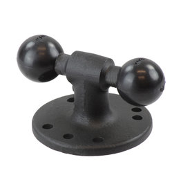 Ram Double 1" Ball Adapter with Round Base