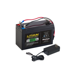 Marcum 12V 10AH LiFePO4 Battery and 3amp Charger