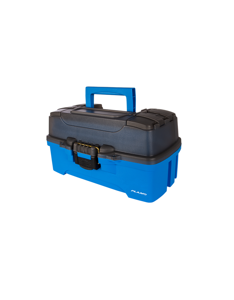 Three-Tray Tackle Box Bright Blue - Pokeys Tackle Shop