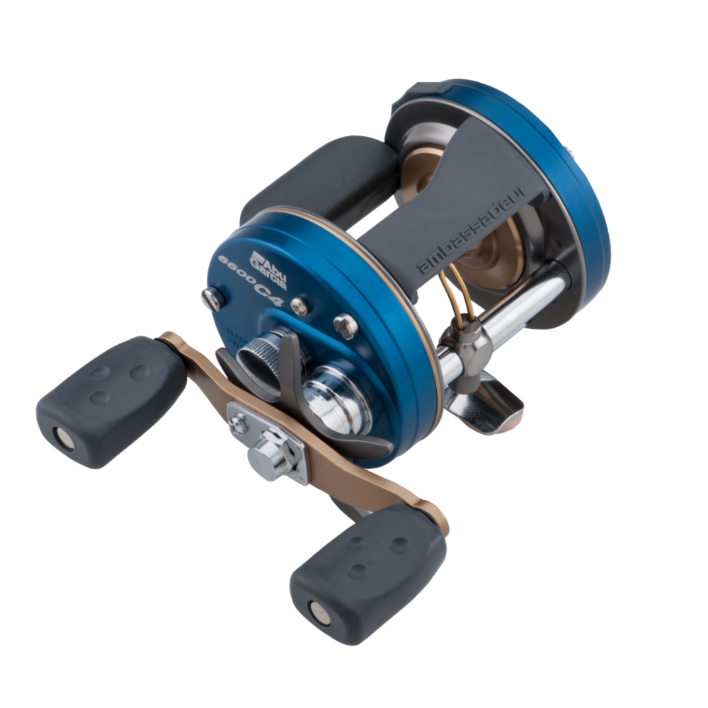 Reel Rotativo Abu Garcia Ambassadeur C4-6600 Derecho Color Azul - FEBO