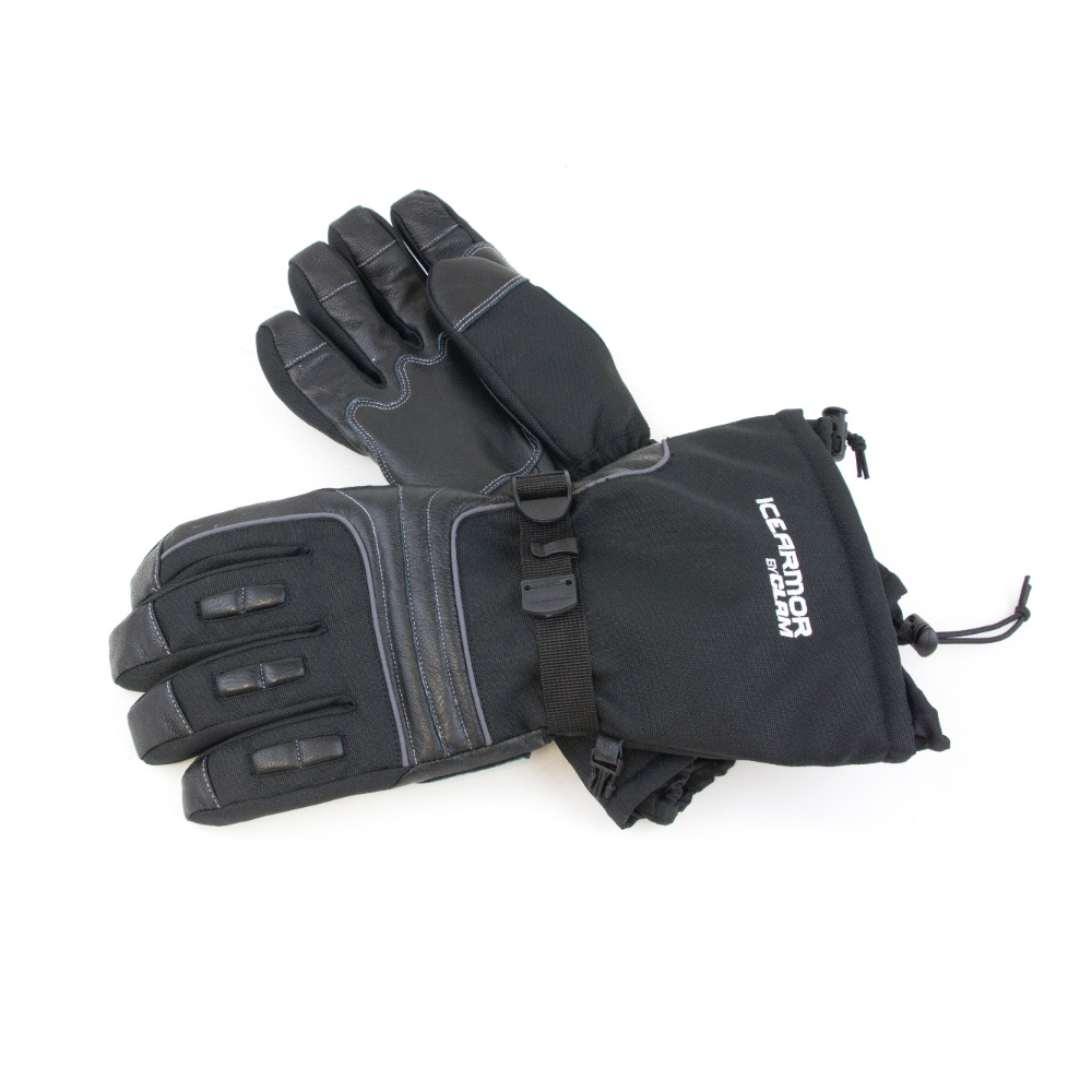 Clam Outdoors Renegade Adult L/XL Black Ice Fishing Gloves - Water