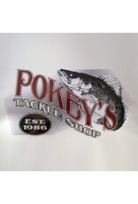Pokey's Tackle Shop Pokey's Vintage Logo Sticker 9.5"