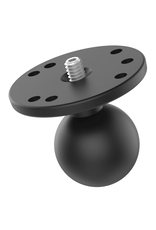 Ram Ball Adapter with Round Plate and 1/4"-20 Threaded Stud - C Size