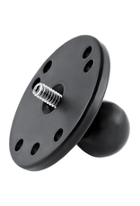 Ram Ball Adapter with Round Plate and 1/4"-20 Threaded Stud - B Size