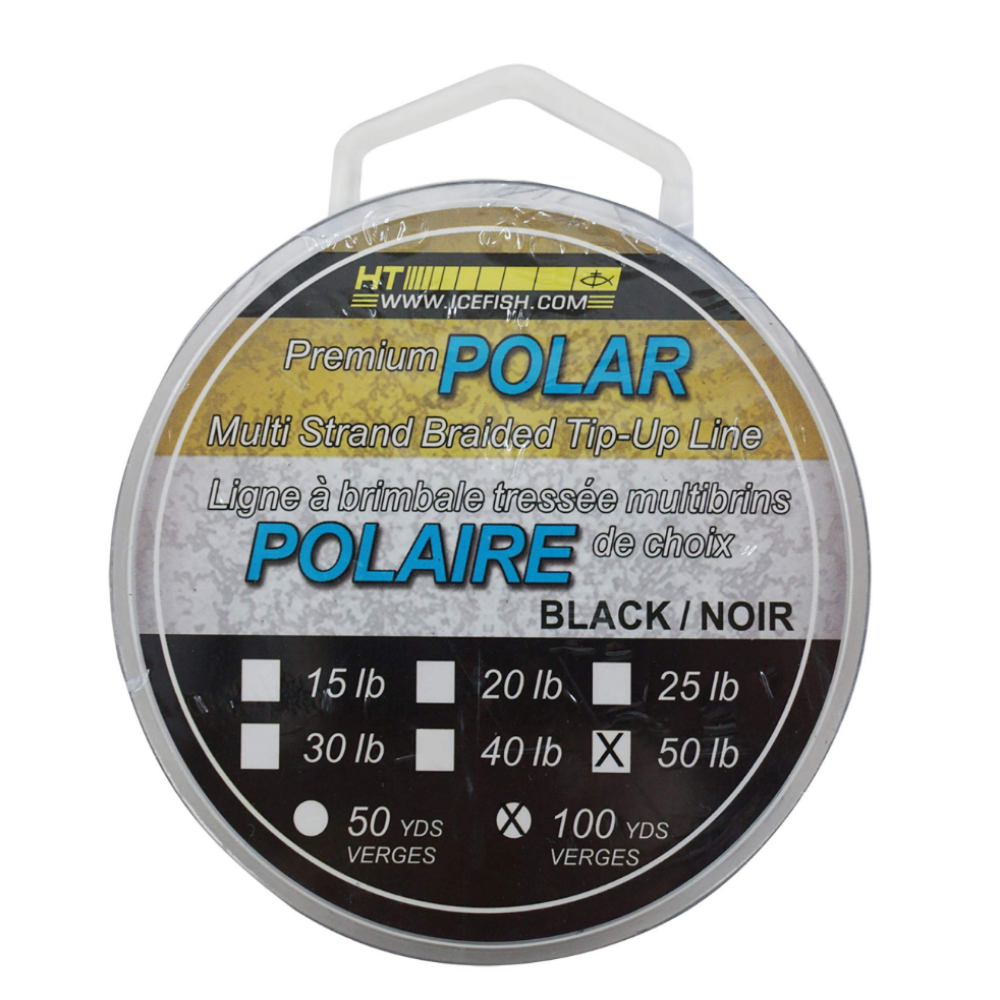 Polar Ice Braided Black Dacron Line - Pokeys Tackle Shop