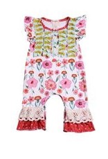 Midland Ruched Front Floral Pant Romper