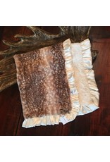 Rockin' Royalty Rockin Royalty- Fawn Ivory Ruffle Blanket
