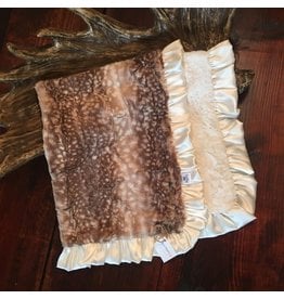 Rockin' Royalty Rockin Royalty- Fawn Ivory Ruffle Blanket
