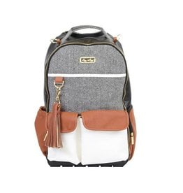 Itzy Ritzy Itzy Ritzy - Boss Diaper Bag Backpack: Coffee & Cream