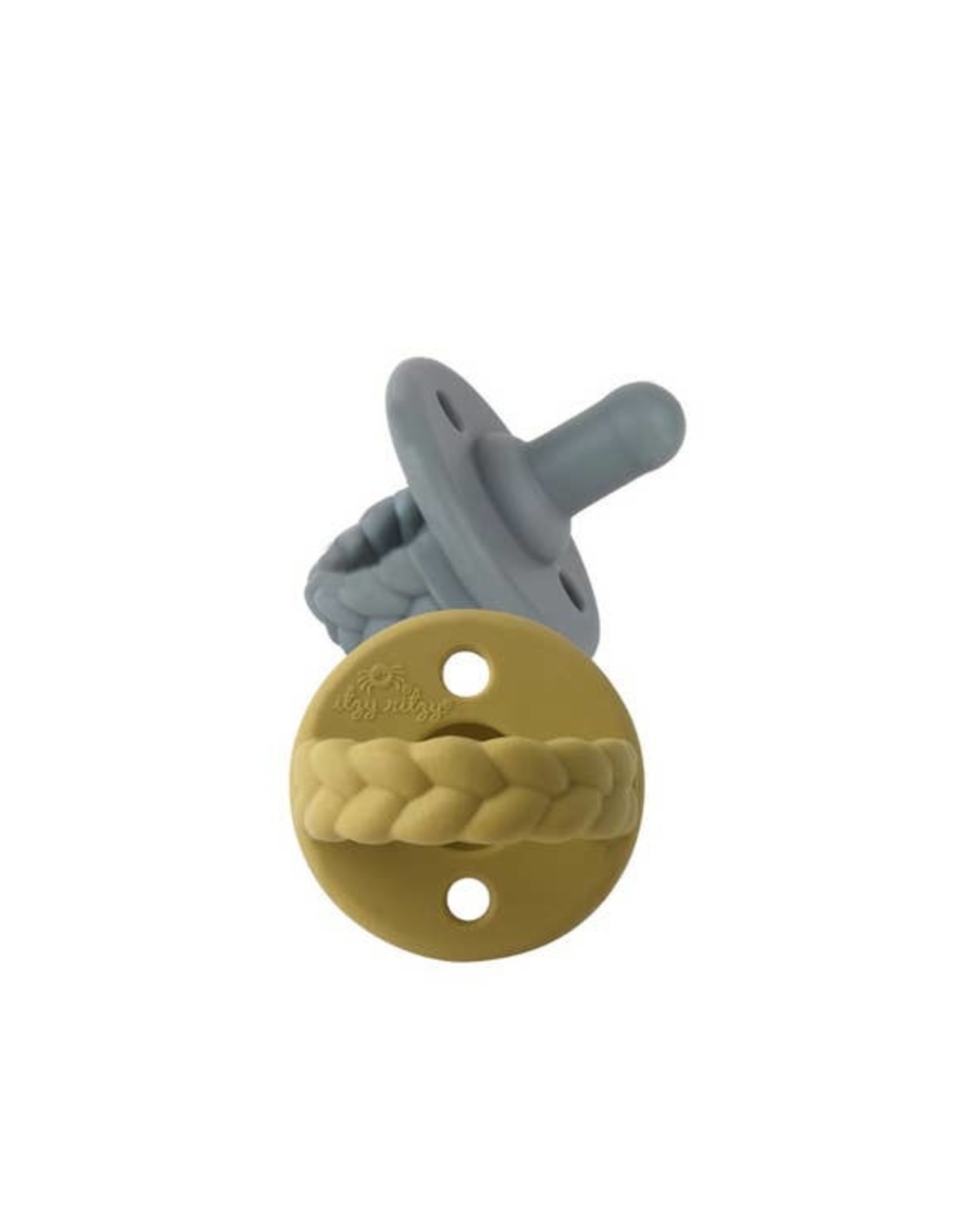 Itzy Ritzy Itzy Ritzy Sweetie Soother Pacifier 2Pack Dark Gray