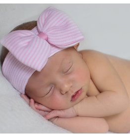 ILYBEAN Ilybean - Pink White Striped Nursery Headband