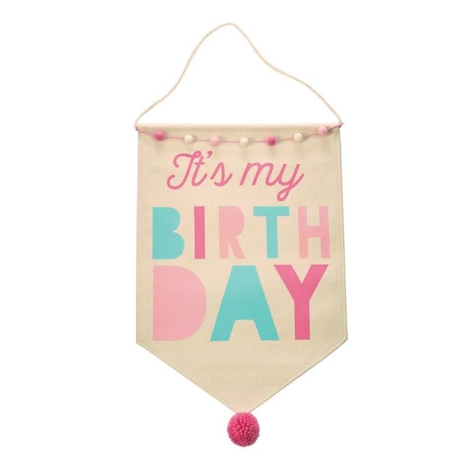 Mudpie Mud Pie- Girl Birthday Canvas Banner - Freckles Children’s Boutique