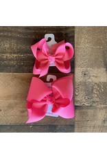 Beyond Creations Beyond Creations- Hot Pink Grosgrain Knot Bow