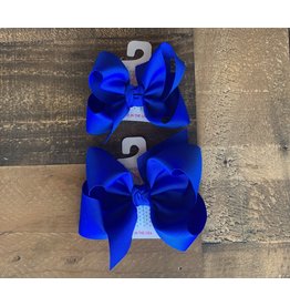 Beyond Creations Beyond Creations- Electric Blue Grosgrain Knot Bow