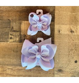 Beyond Creations Beyond Creations- Mist Powder Orchid Grosgrain Knot Bow